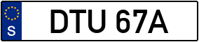 Trailer License Plate